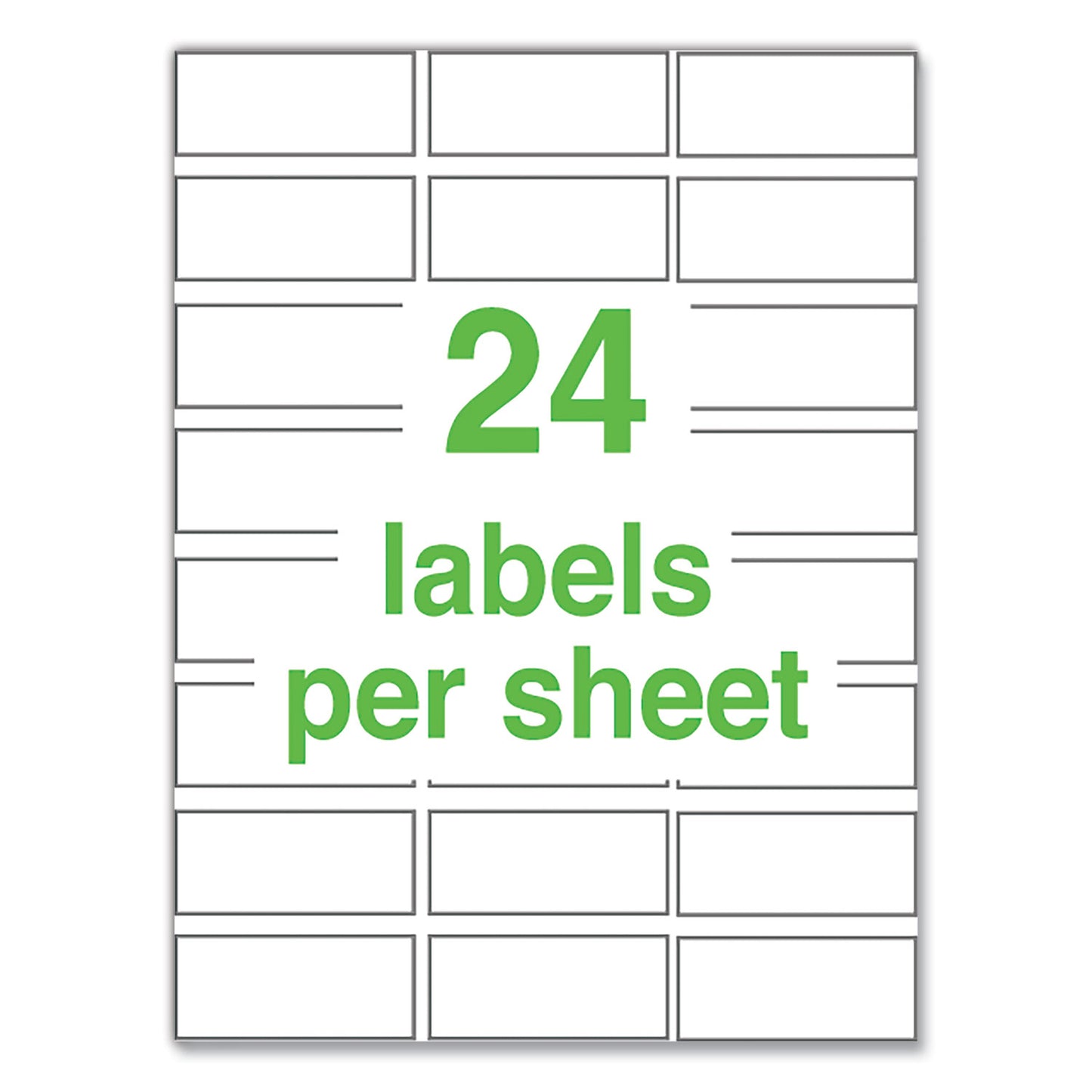 Avery® UltraDuty GHS Chemical Waterproof and UV Resistant Labels, 1 x 2.5, White, 24/Sheet, 25 Sheets/Pack (AVE60527)