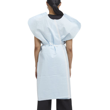 Graham Medical Products Patient Exam Gown Medium / Large Blue Disposable (171393_CS)