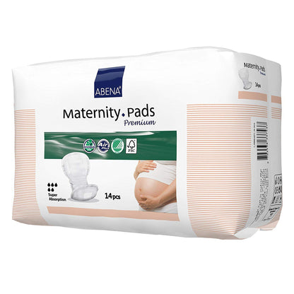 Abena™ Maternity Pad Premium Bladder Control Pad 7.9 X 17.3 Inch Heavy Absorbency Fluff / Polymer Core One Size Fits Most (1214728_BG)