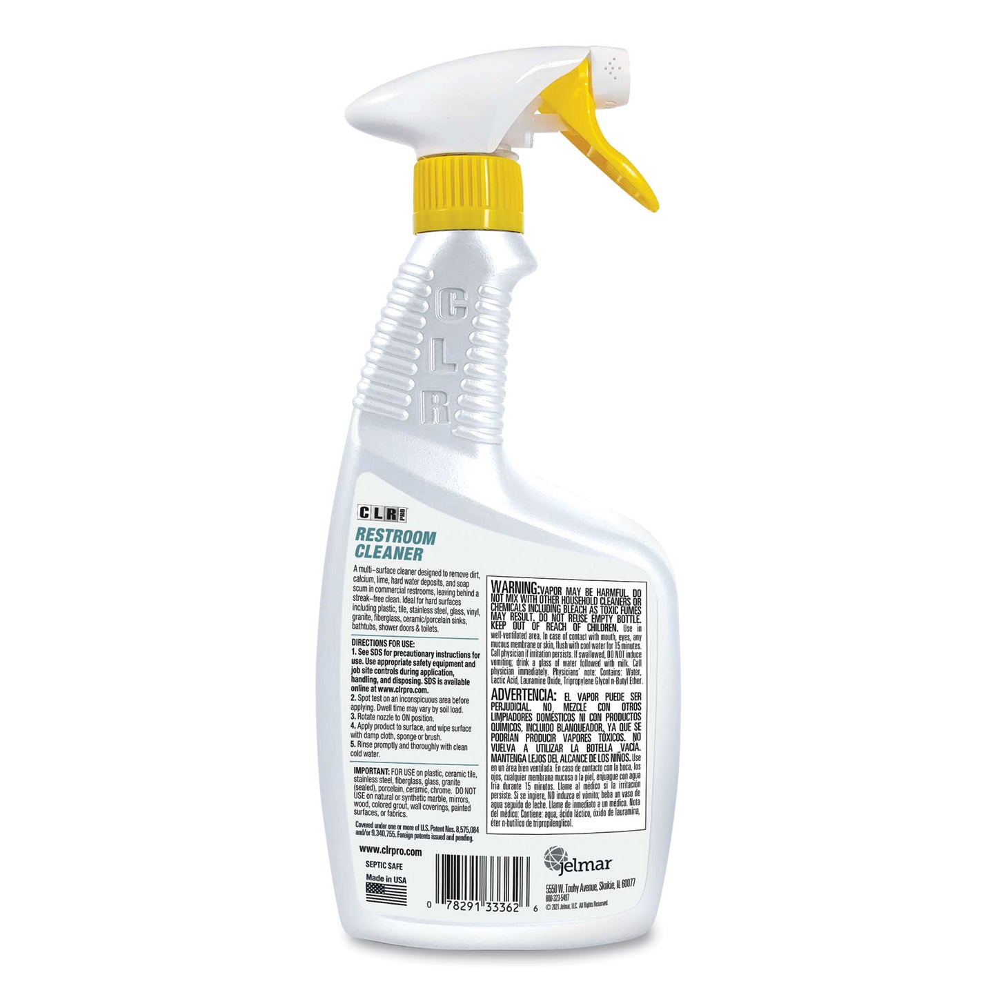 CLR PRO® Restroom Cleaner, 32 oz Pump Spray, 6/Carton (JELFMRC326PRO)