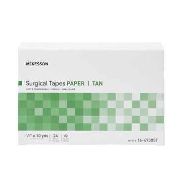 McKesson Medical Tape Tan 1/2 Inch X 10 Yard Paper NonSterile (1055585_BX)