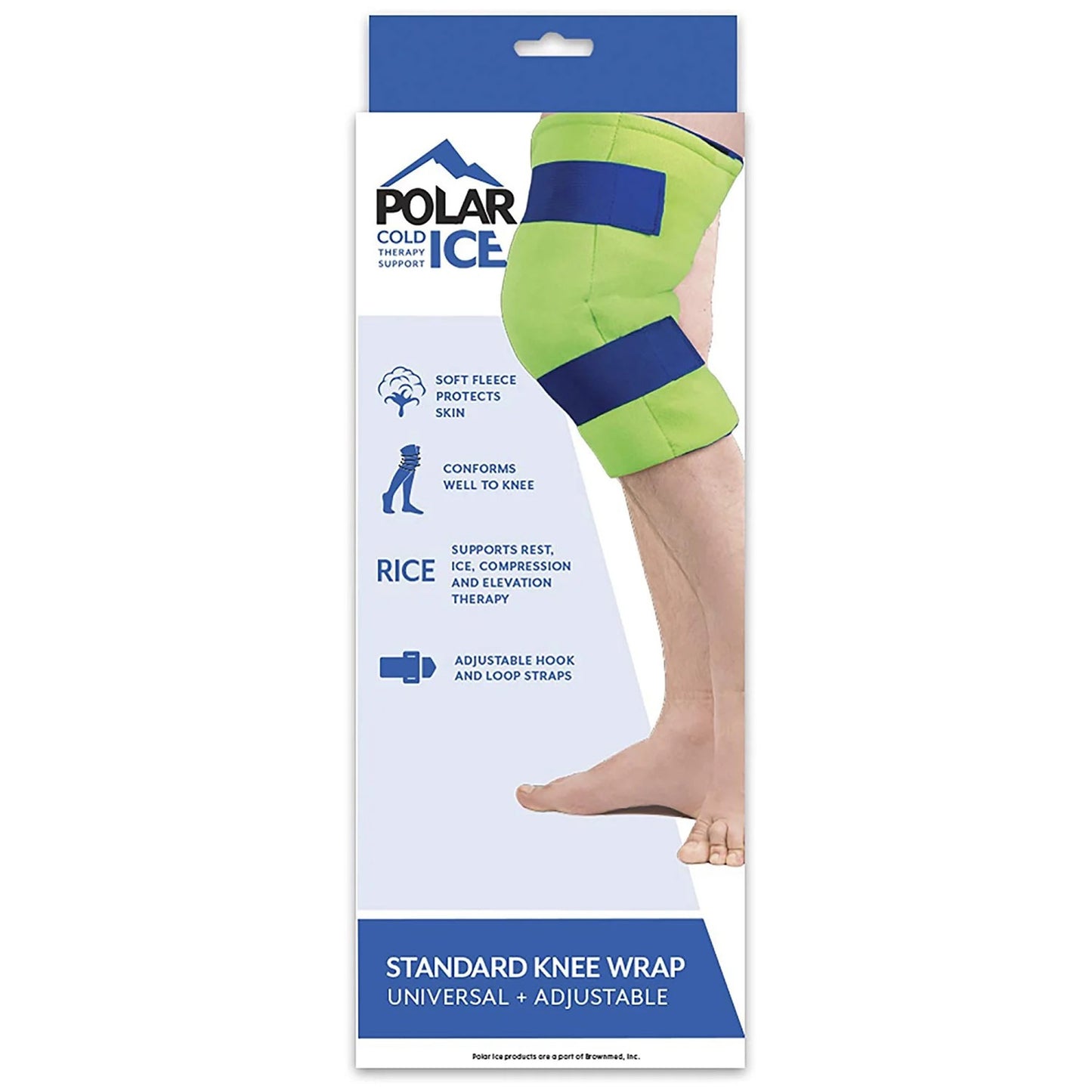 Polar Ice® Cold Pack with Wrap Knee Standard 13 X 16 Inch Nylon / Polyester / Water Reusable (1106916_EA)