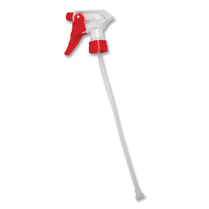 Impact® Spray Trigger, 9.5" Tube, Fits 32 oz Bottles, Red/White (IMP490624)