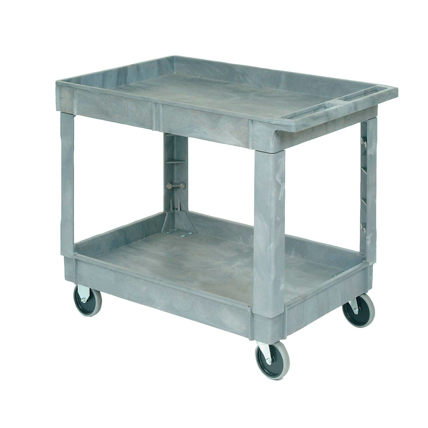 Global Industrial Utility Cart w/ 2 Shelves & 5" Casters, 500 lb. Capacity, 40"L x 26"W x 33"H (WB498526)