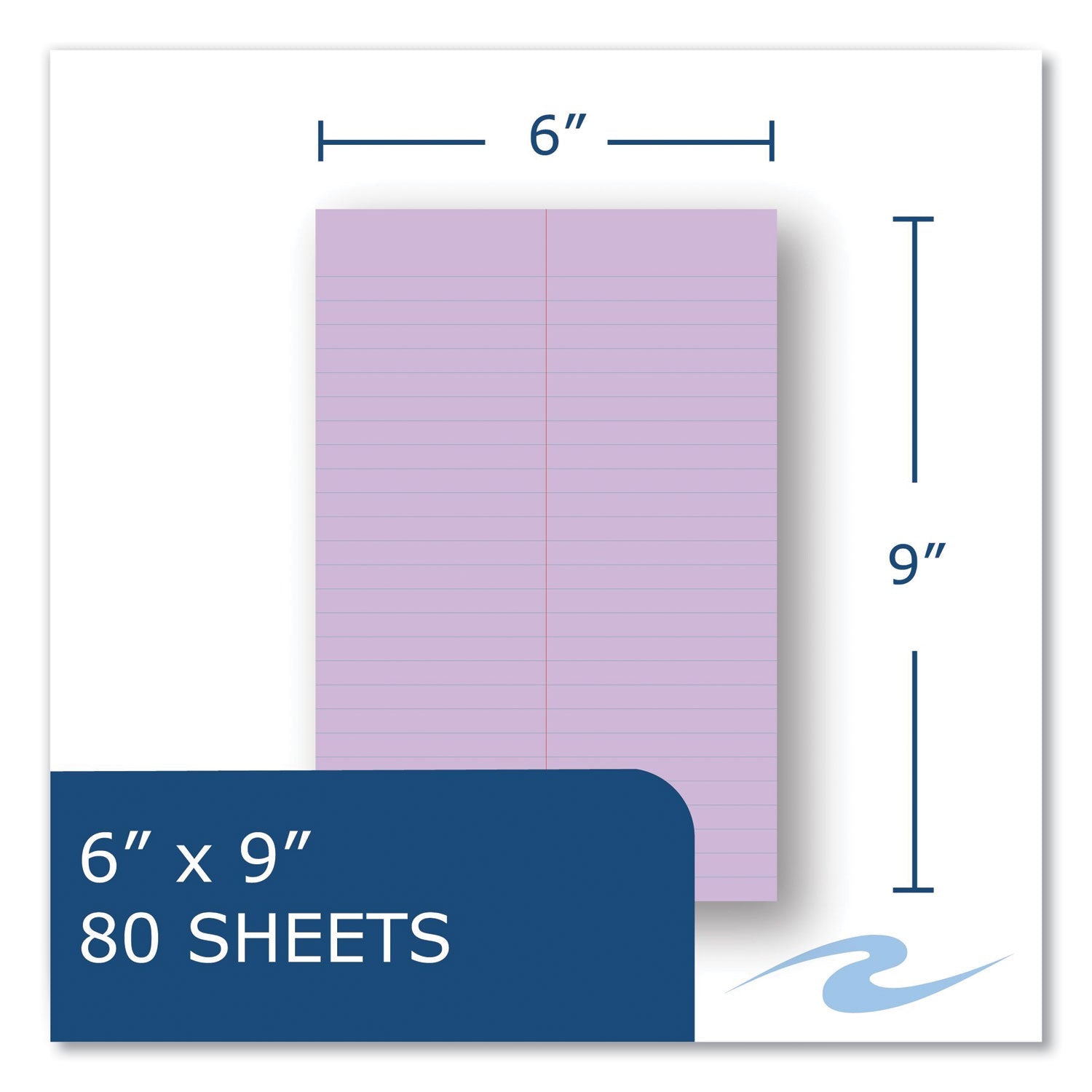 roaring-spring-r-enviroshades-steno-notepad-gregg-rule-white-cover-80-orchid-6-x-9-sheets-4-pack-roa12264_2