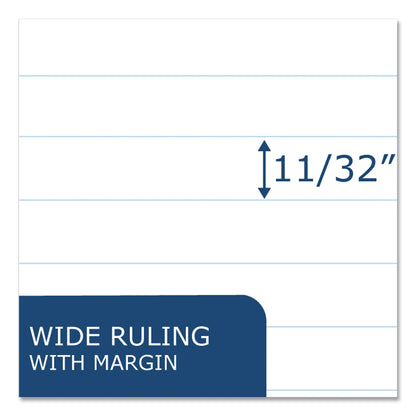 Roaring Spring® Examination Blue Book, Wide/Legal Rule, Blue Cover, (12) 8.5 x 7 Sheets (ROA77513)