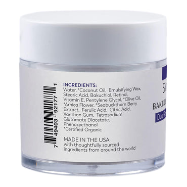 Skintensive® Bakuchiol + Retinol Dual Renewal PM Cream Facial Moisturizer 1.6 oz. Jar Unscented Cream (1267986_CS)