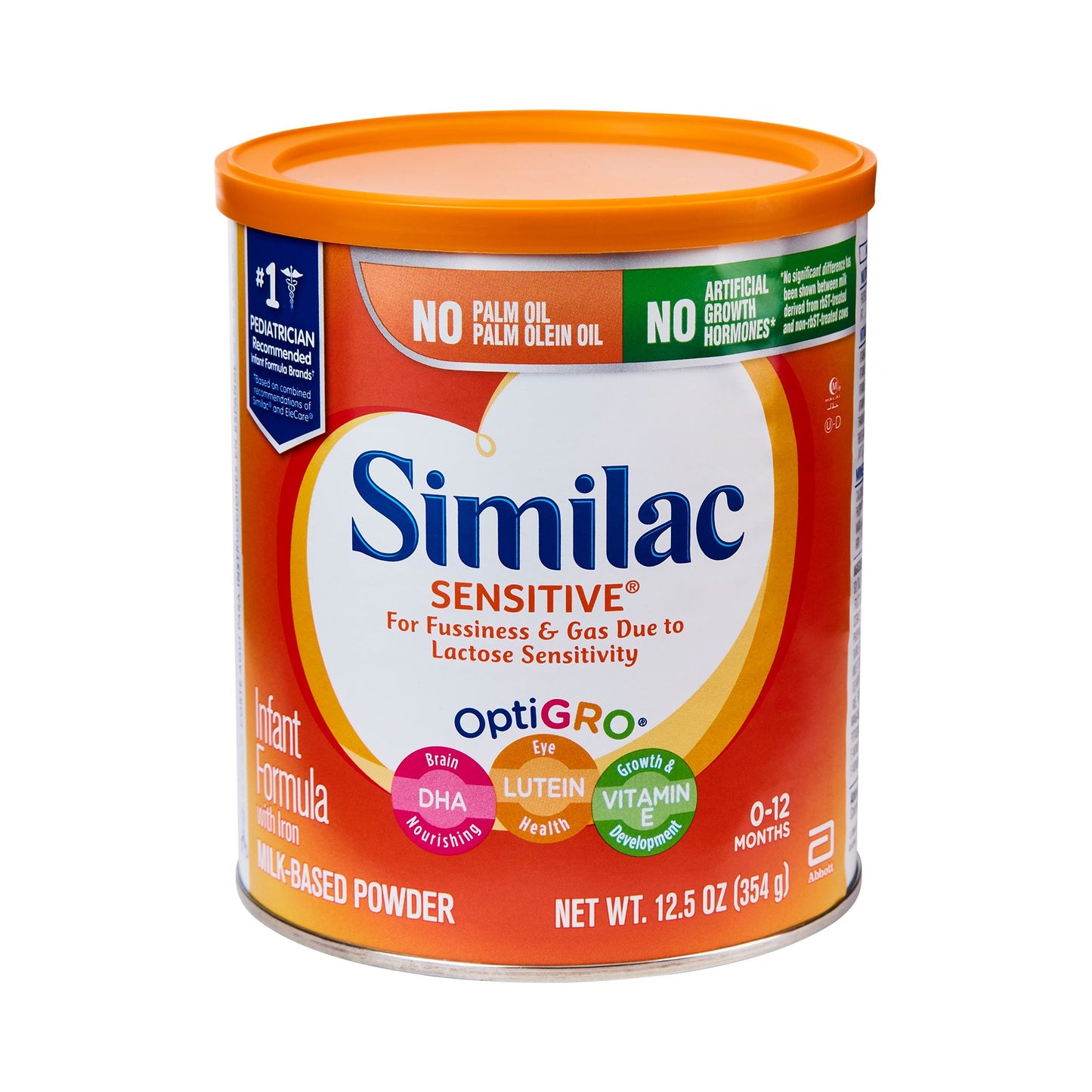 Similac Sensitive® Infant Formula Unflavored 12.5 oz. Can Powder Iron Lactose Sensitivity (746700_EA)