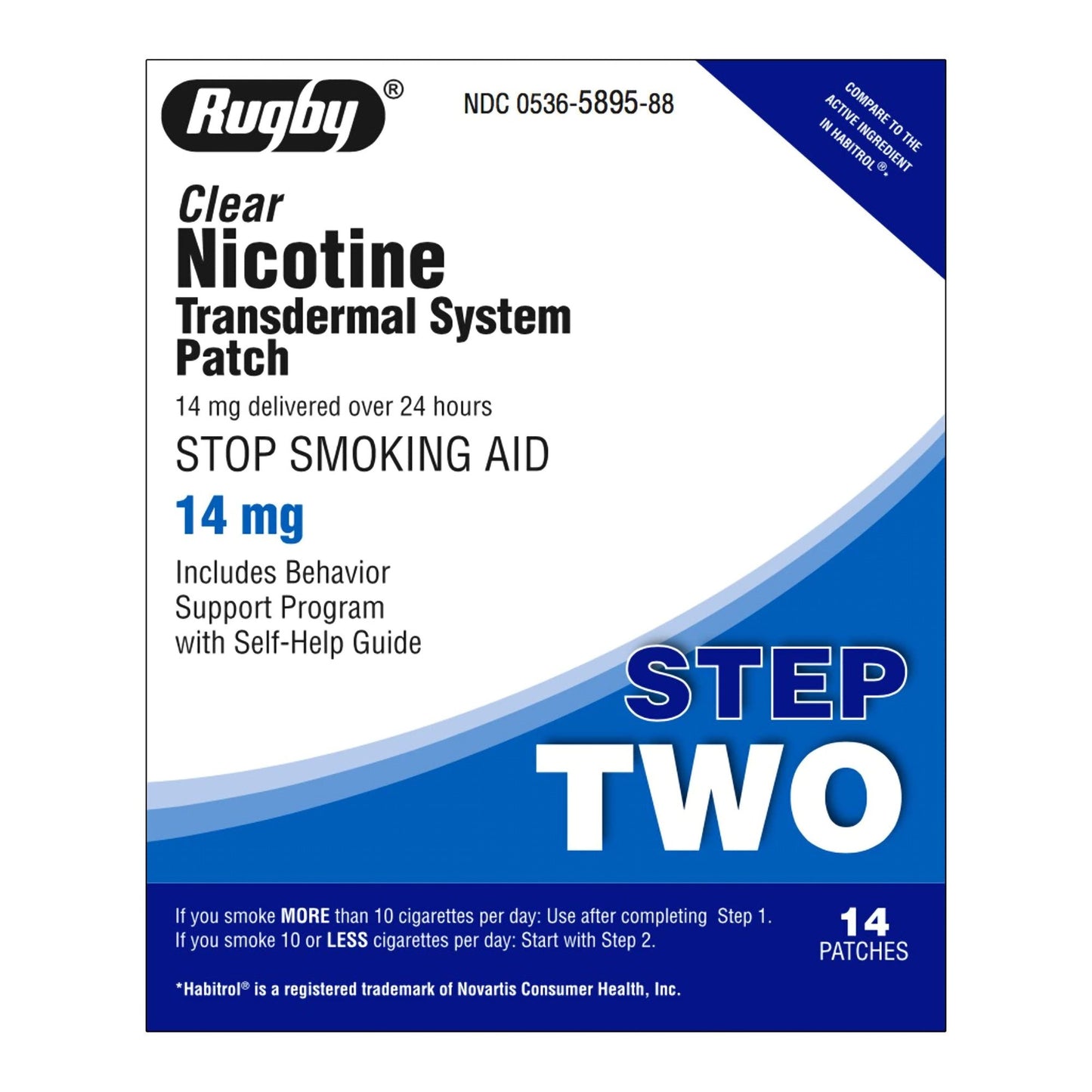 Rugby® Stop Smoking Aid 14 mg Strength Transdermal Patch (1029131_BX)