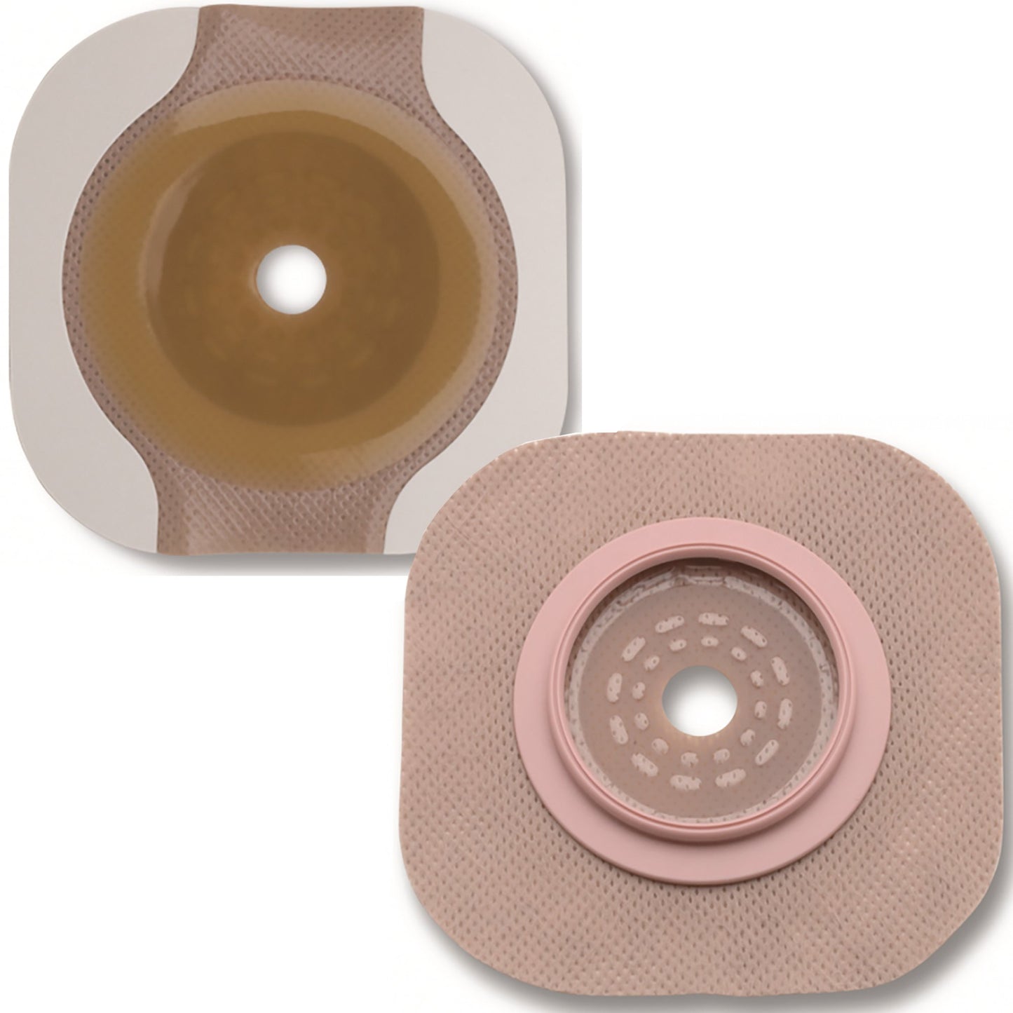 New Image™ Flextend™ Ostomy Barrier Trim to Fit, Extended Wear Adhesive Tape 102 mm Flange Yellow Code System Up to 3-1/2 Inch Opening (532495_BX)