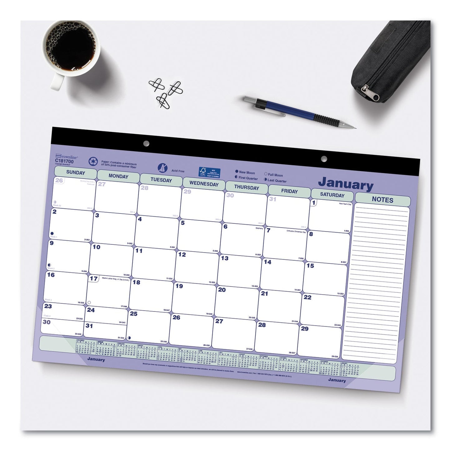 monthly-desk-pad-calendar-17-75-x-10-88-white-blue-green-sheets-black-binding-clear-corners-12-month-jan-to-dec-2025-redc181700_2