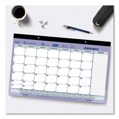 monthly-desk-pad-calendar-17-75-x-10-88-white-blue-green-sheets-black-binding-clear-corners-12-month-jan-to-dec-2025-redc181700_2