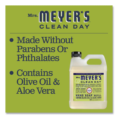 Mrs. Meyer's® Clean Day Liquid Hand Soap Refill, Lemon Verbena Scent, 33 oz (SJN373219EA)