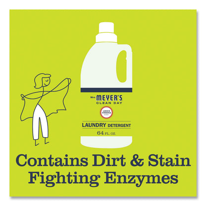 Mrs. Meyer's® Liquid Laundry Detergent, Lemon Verbena Scent, 64 oz Bottle (SJN375577EA)