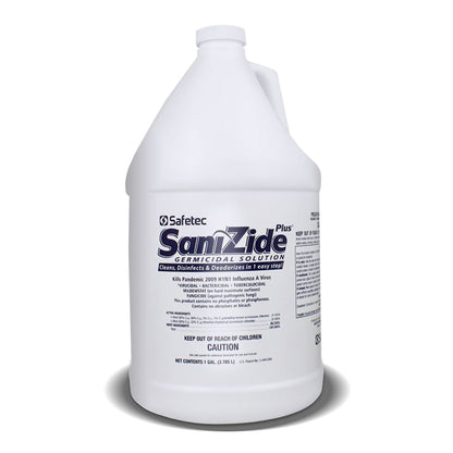 SaniZide Plus® Surface Disinfectant Cleaner Broad Spectrum Manual Pour Liquid 1 gal. Jug Ammonia Scent NonSterile (490633_EA)