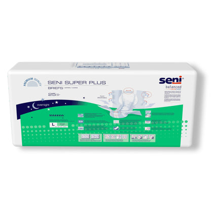Seni® Super Plus Unisex Adult Incontinence Brief Large Disposable Heavy Absorbency (1163871_PK)