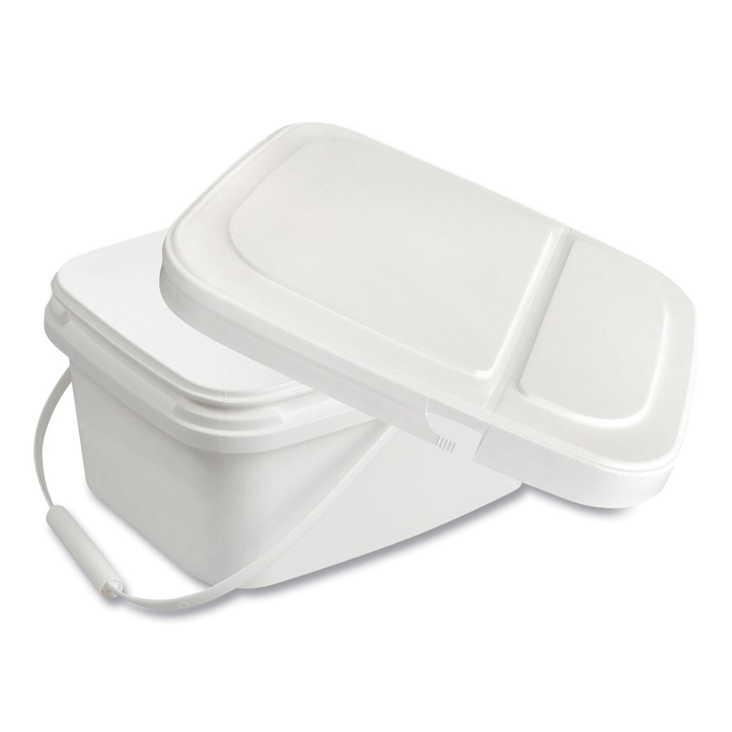 Diversey™ Polypropylene Dry Wipe Charging Bucket, White, 12/Box (DVOD1229387)