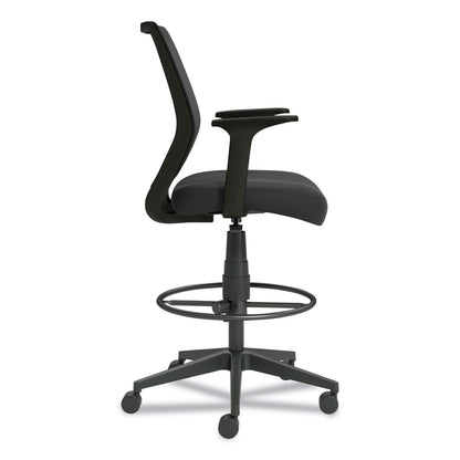 union-scale-essentials-mesh-back-fabric-drafting-stool-with-arms-supports-up-to-275-lb-black-seat-back-black-base-uos59384_2