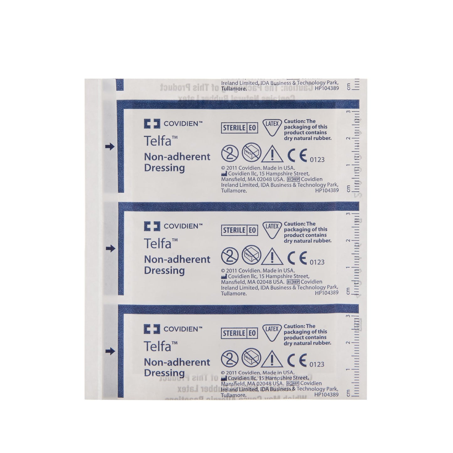 Telfa™ Ouchless Non-Adherent Dressing 3 X 4 Inch Sterile 100 per Pack (9973_CS)