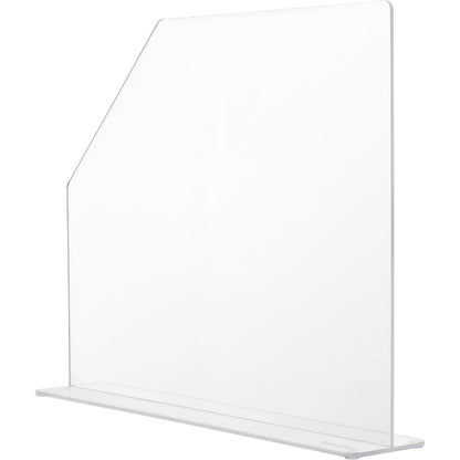Global Industrial Splash Guard, Medium, 4-1/2"W x 21-1/4"D x 18"H, Clear (WB732136)