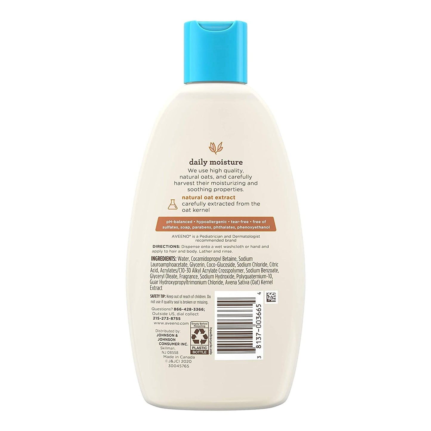 Aveeno® Baby Baby Shampoo and Body Wash 8 oz. Flip Top Bottle Light Scent (1228800_EA)