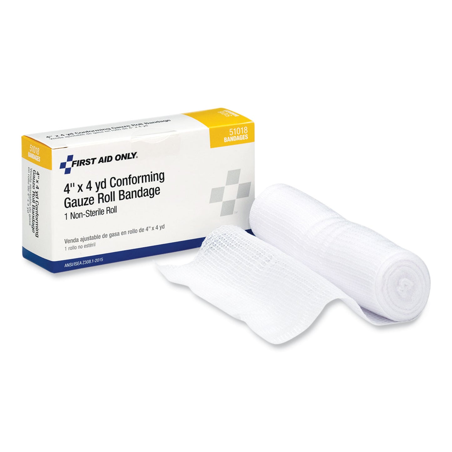 PhysiciansCare® by First Aid First Aid Conforming Gauze Bandage, Non-Sterile, 4" Wide  (FAO51018)