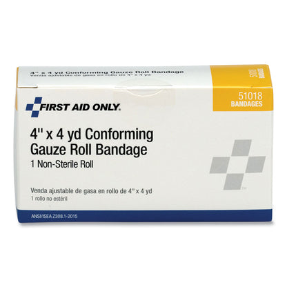 PhysiciansCare® by First Aid First Aid Conforming Gauze Bandage, Non-Sterile, 4" Wide  (FAO51018)