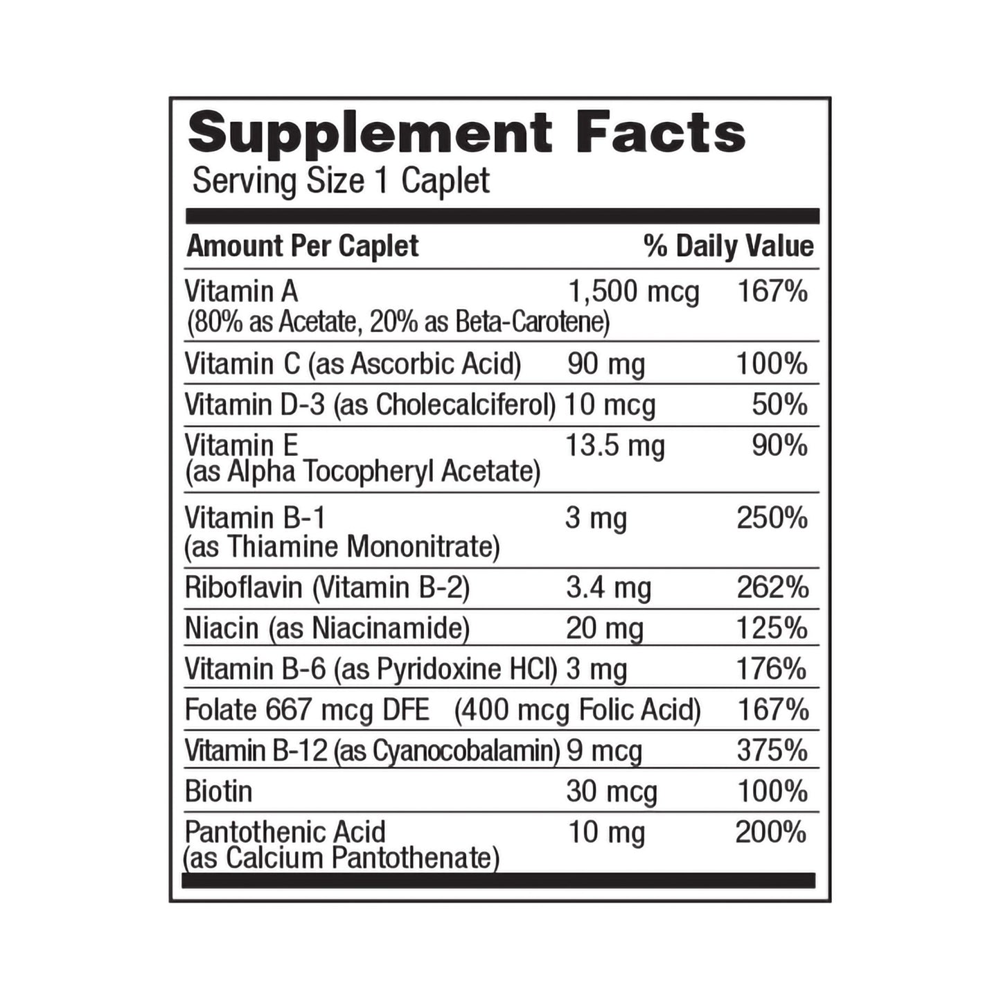 Geri-Care® Multivitamin Supplement Tablet 100 per Bottle (575922_EA)