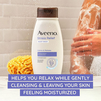 Aveeno® Stress Free Body Wash Liquid 18 oz. Bottle Lavender Scent (1228827_EA)