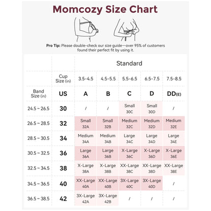 Momcozy Smooth Nursing Bra Beige Large 36 to 38 Inch (1261820_EA)