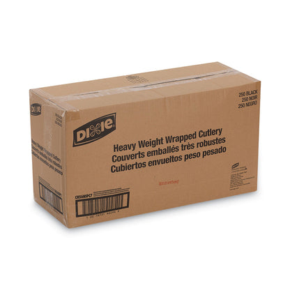 dixie-r-wrapped-tableware-napkin-packets-fork-knife-spoon-napkin-black-250-carton-dxech56nspc7_5