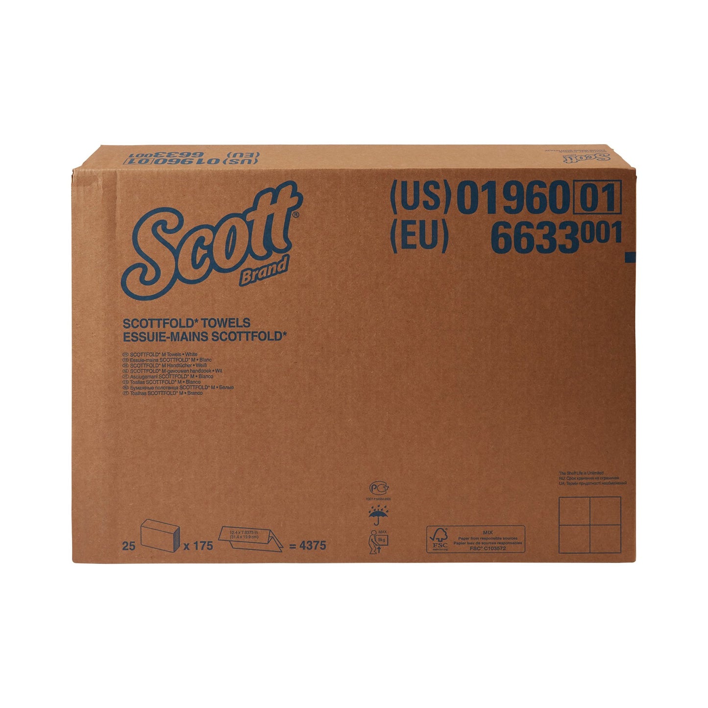 Scott® Scottfold® Paper Towel Multi-Fold 8-1/10 X 12-2/5 Inch (667642_PK)