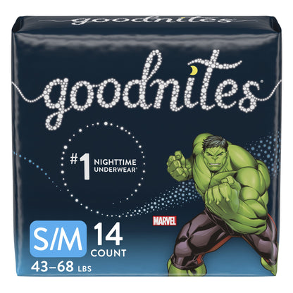 GoodNites® Male Youth Absorbent Underwear Pull On with Tear Away Seams Small / Medium Disposable Heavy Absorbency (883225_CS)