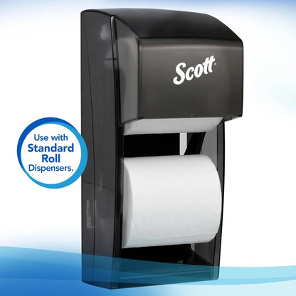 Scott® Essential Toilet Tissue White 1-Ply Standard Size Cored Roll 1210 Sheets 4 X 4-1/10 Inch (506916_CS)
