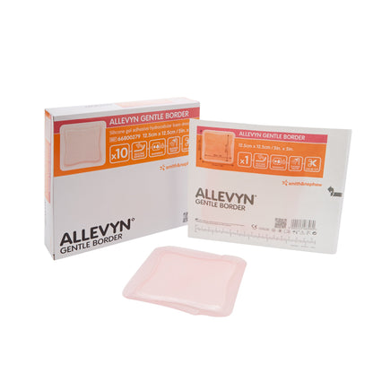 Allevyn Gentle Border Foam Dressing 5 X 5 Inch With Border Film Backing Silicone Gel Adhesive Square Sterile (665773_CS)