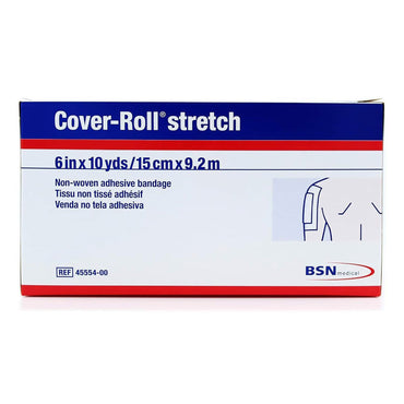 Cover-Roll® Stretch Dressing Retention Tape with Liner White 6 Inch X 10 Yard Nonwoven Polyester NonSterile (192145_BX)