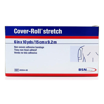 Cover-Roll® Stretch Dressing Retention Tape with Liner White 6 Inch X 10 Yard Nonwoven Polyester NonSterile (192145_BX)
