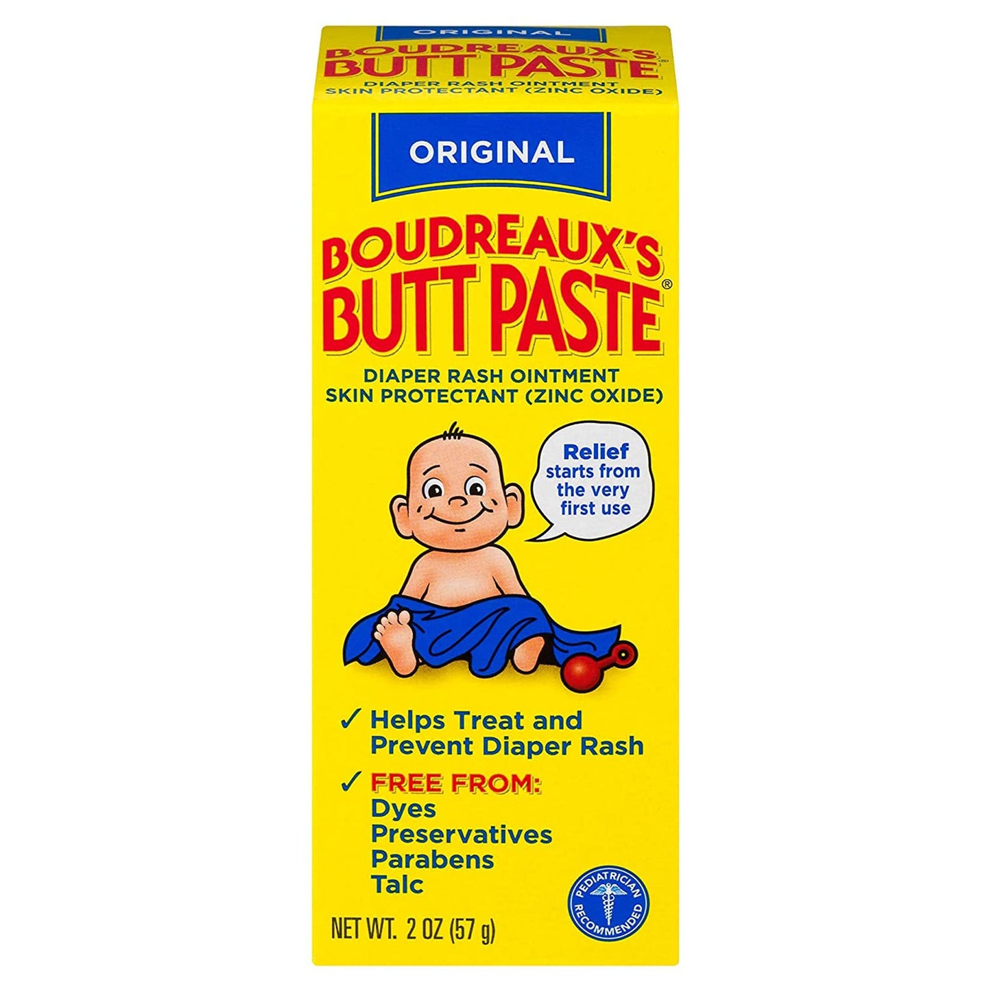 Boudreaux's Butt Paste® Diaper Rash Treatment 2 oz. Tube Scented Cream (785320_EA)