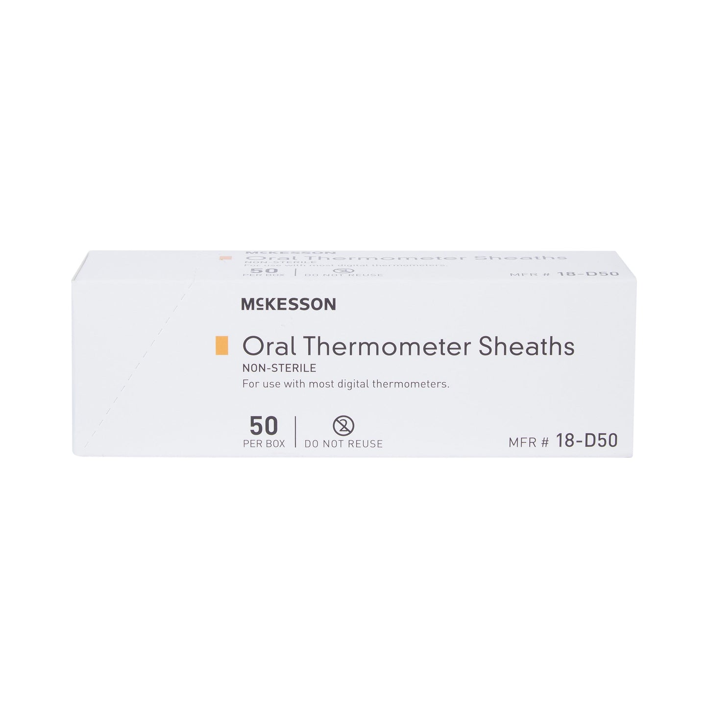 McKesson Oral Thermometer Probe Cover For use with Digital Thermometer 50 per Box (195520_CS)