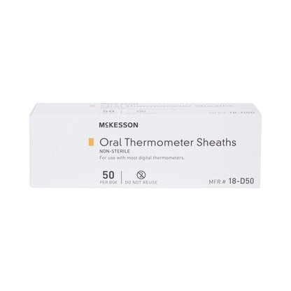 McKesson Oral Thermometer Probe Cover For use with Digital Thermometer 50 per Box (195520_CS)