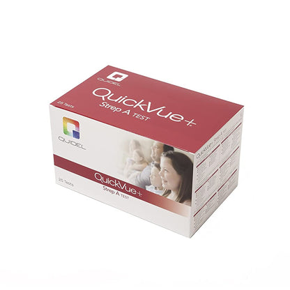 QuickVue+® Strep A Respiratory Test Kit Strep A Test 25 Tests CLIA Non-Waived (447290_KT)