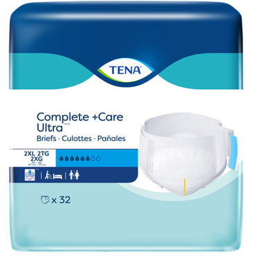 TENA Complete + Care Ultra™ Unisex Adult Incontinence Brief 2X-Large Disposable Moderate Absorbency (1198444_PK)