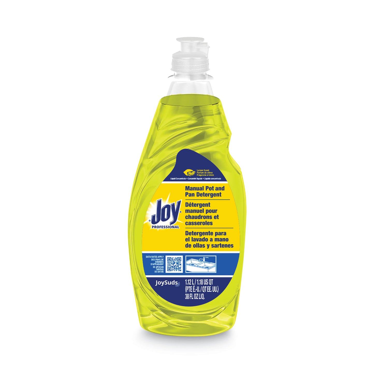 Joy® Dishwashing Liquid, Lemon Scent, 38 oz Bottle (JOY43606EA)