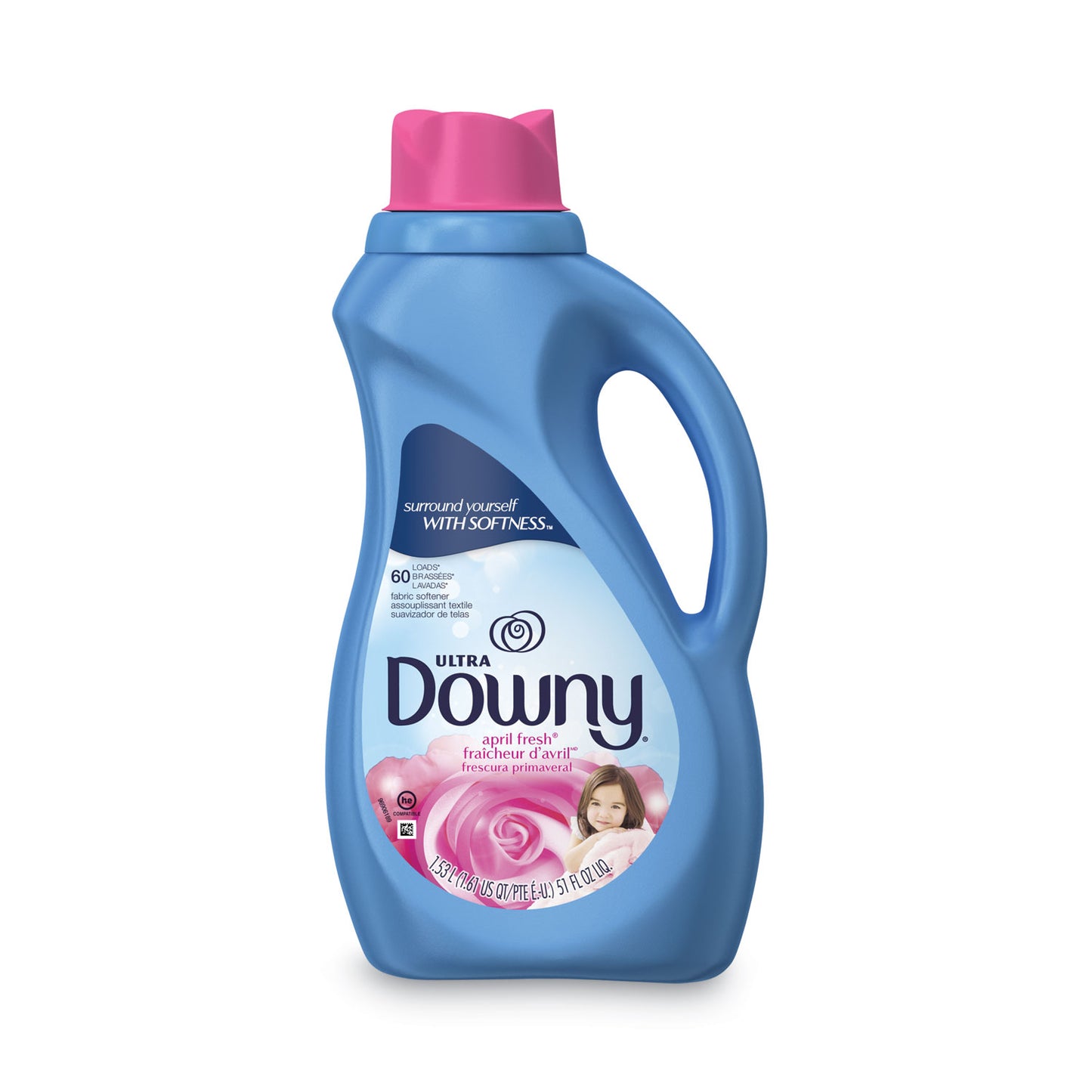 Downy® Liquid Fabric Softener, Concentrated, April Fresh Scent, 51 oz Bottle (PGC35762EA)