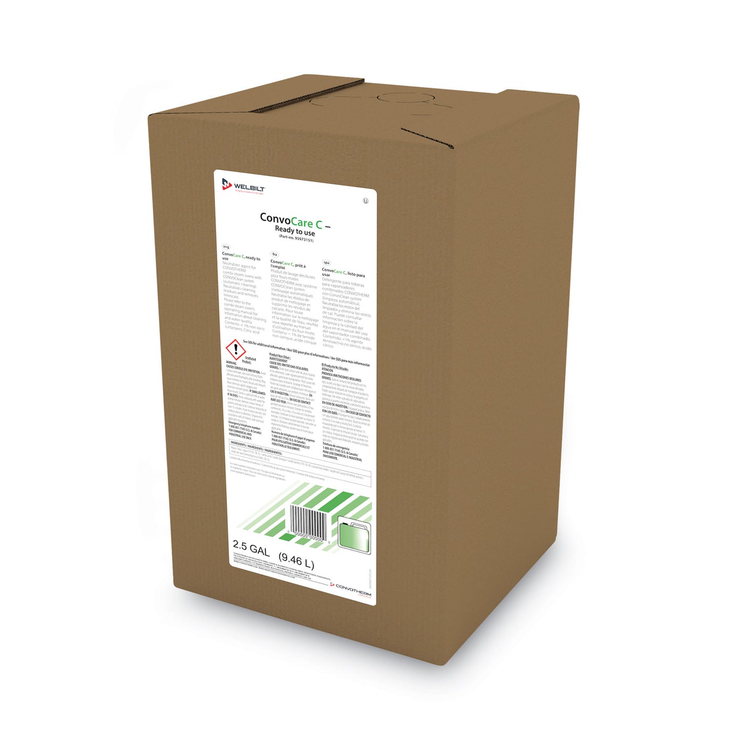 Diversey™ ConvoCare C, 2.5 gal Bag-in-Box (DVS95973151)