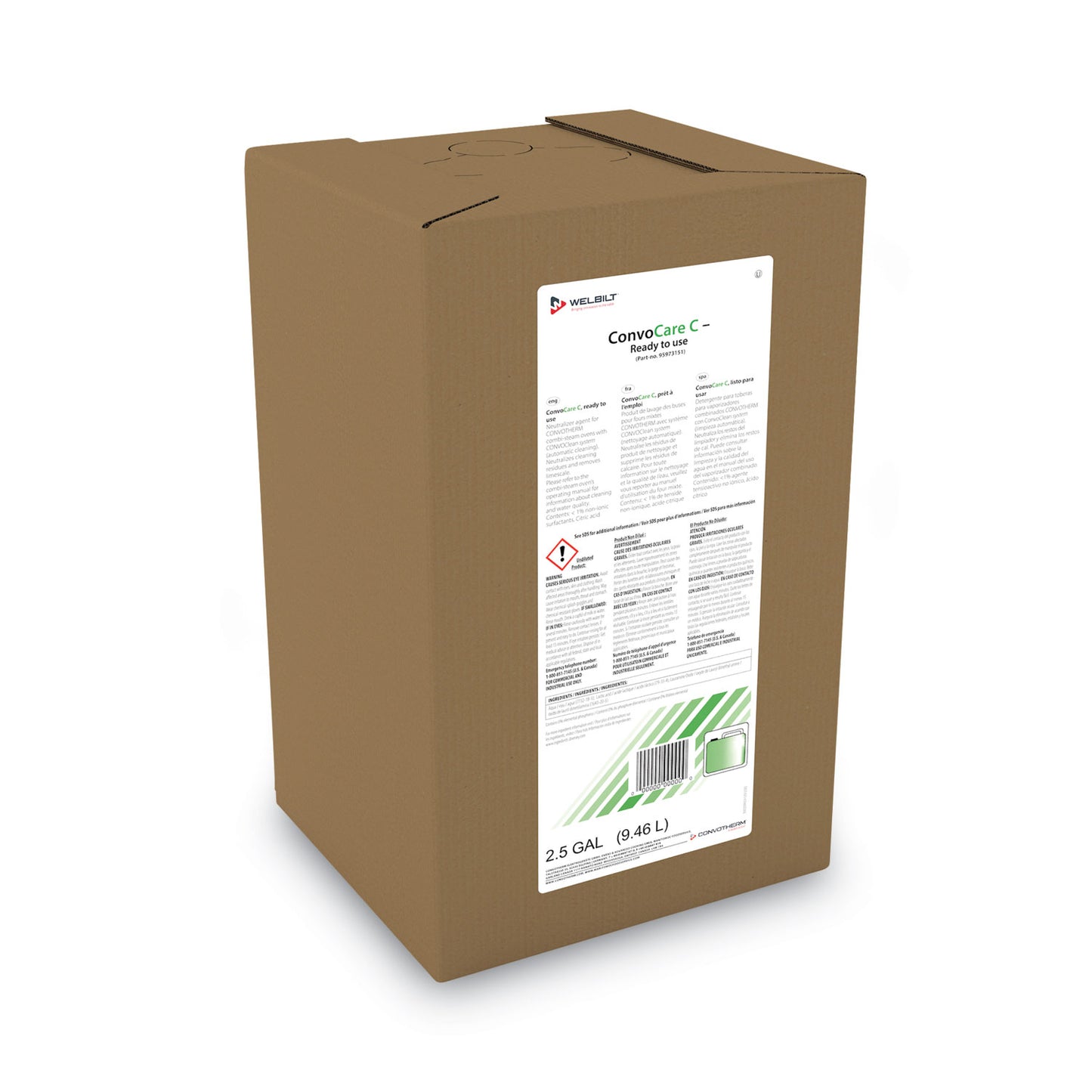 Diversey™ ConvoCare C, 2.5 gal Bag-in-Box (DVS95973151)