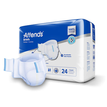 Attends® Care Advanced Unisex Adult Incontinence Brief Large Disposable Heavy Absorbency (957930_CS)