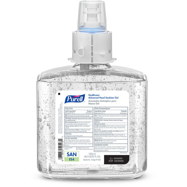 Purell® Healthcare Advanced Hand Sanitizer 1,200 mL Ethyl Alcohol Gel Dispenser Refill Bottle (1087416_CS)