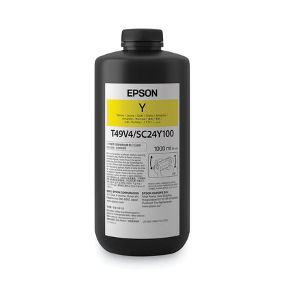 Epson® T49V410 (T49V) UltraChrome UV Ink, 1,000 mL, Yellow (EPST49V410)