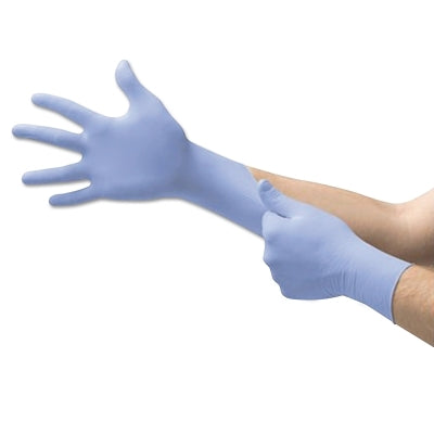Ansell FreeForm SE Disposable Gloves, Nitrile, Finger -13 mm; Palm -9 mm, Medium, Blue (748-FFS-700-M)